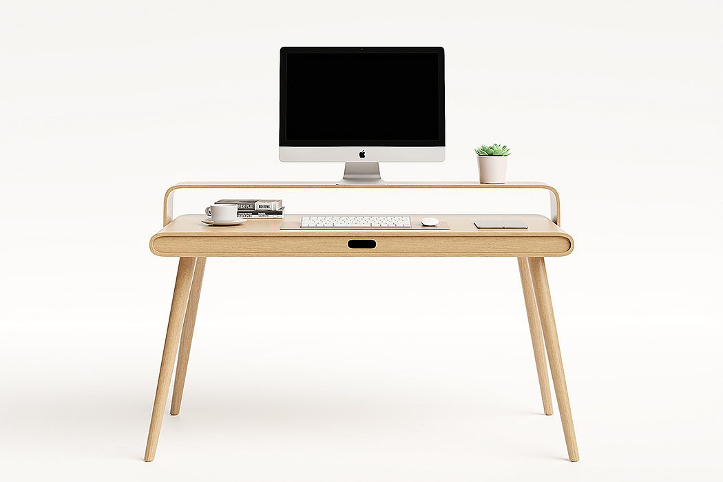 desk，Minimalism，Double desktop，