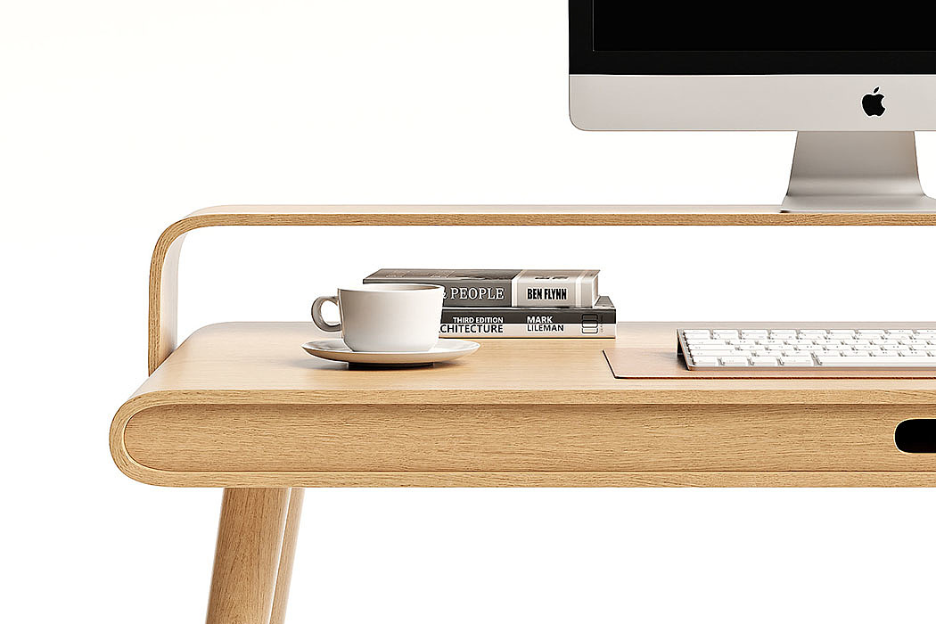 desk，Minimalism，Double desktop，