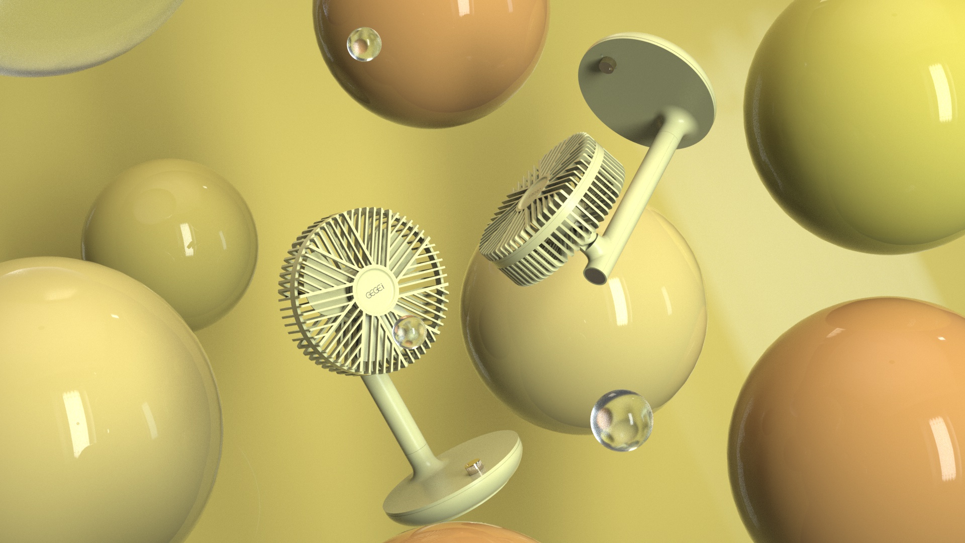 Fan，GEGEI，Render，