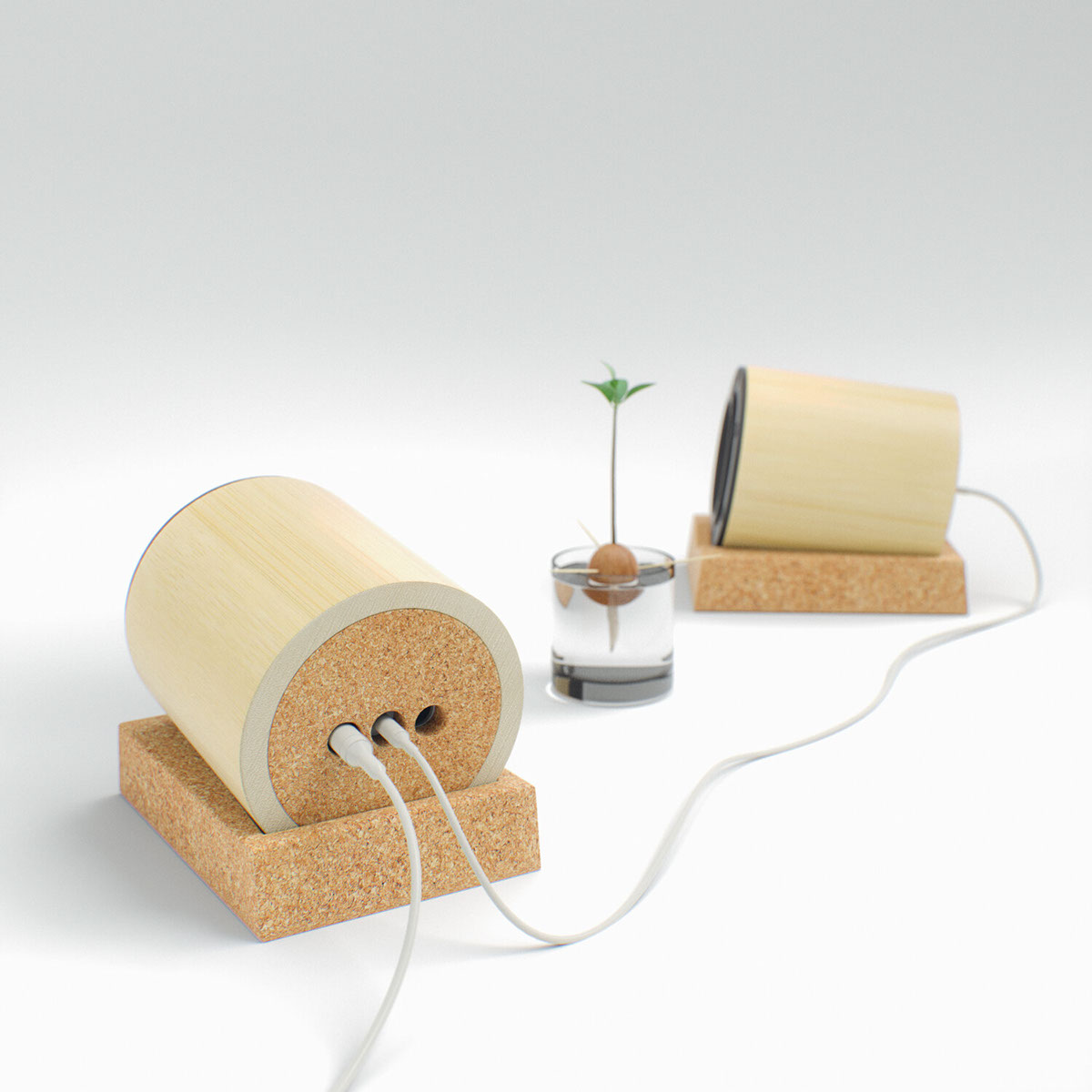 environment protection，loudspeaker box，speaker，sawdust，Bamboo，