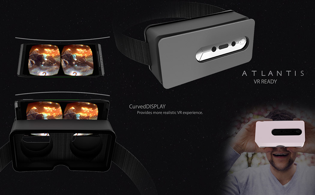 mobile phone，recreational machines，vr，curved surface，appearance，