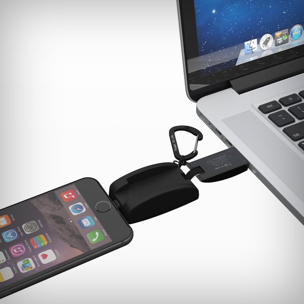 1000 Ma，Mobile power bank，Mini，black，