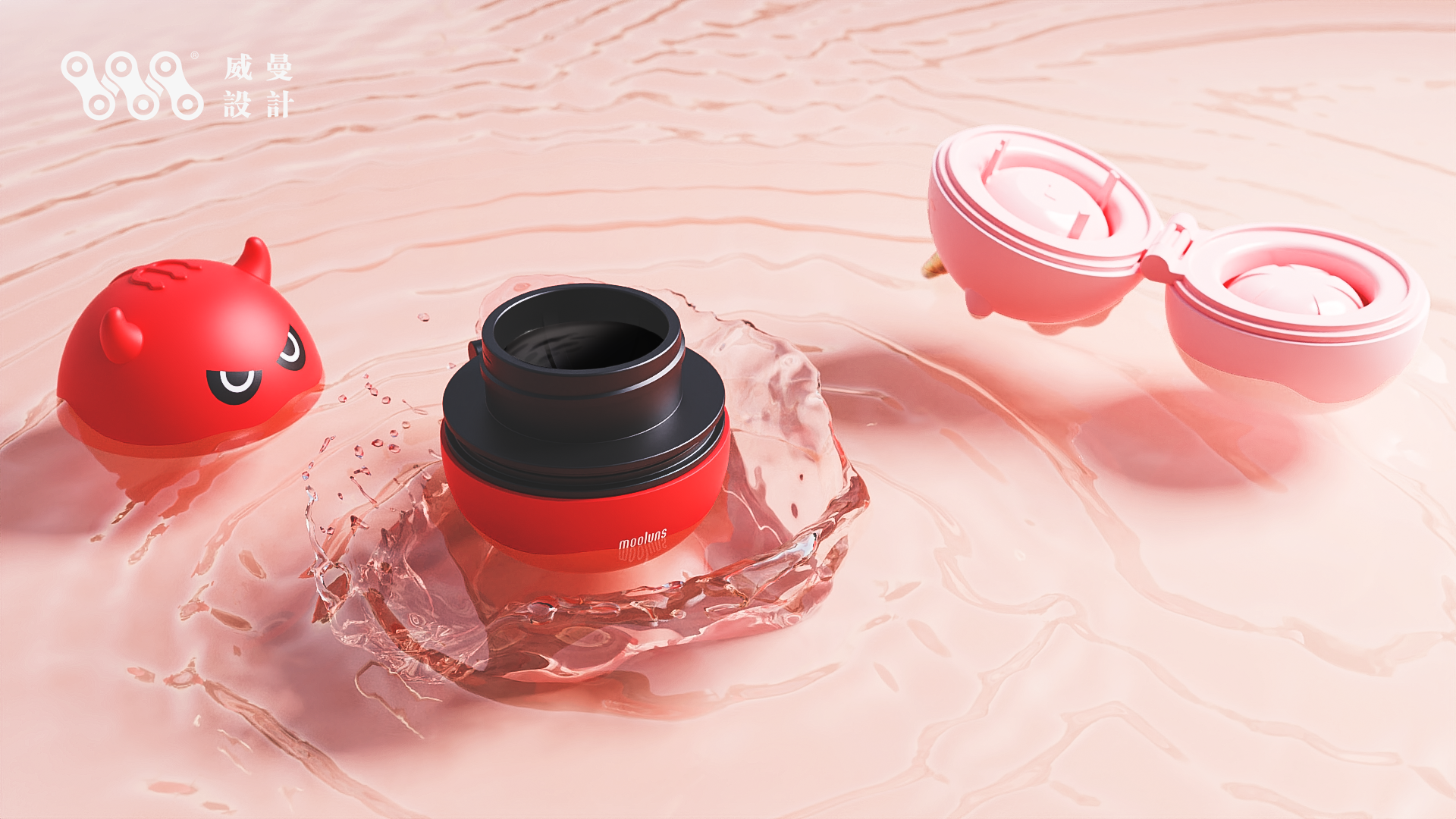 contact lens case ，Appearance innovation，Portable and compact，Exquisite feeling，