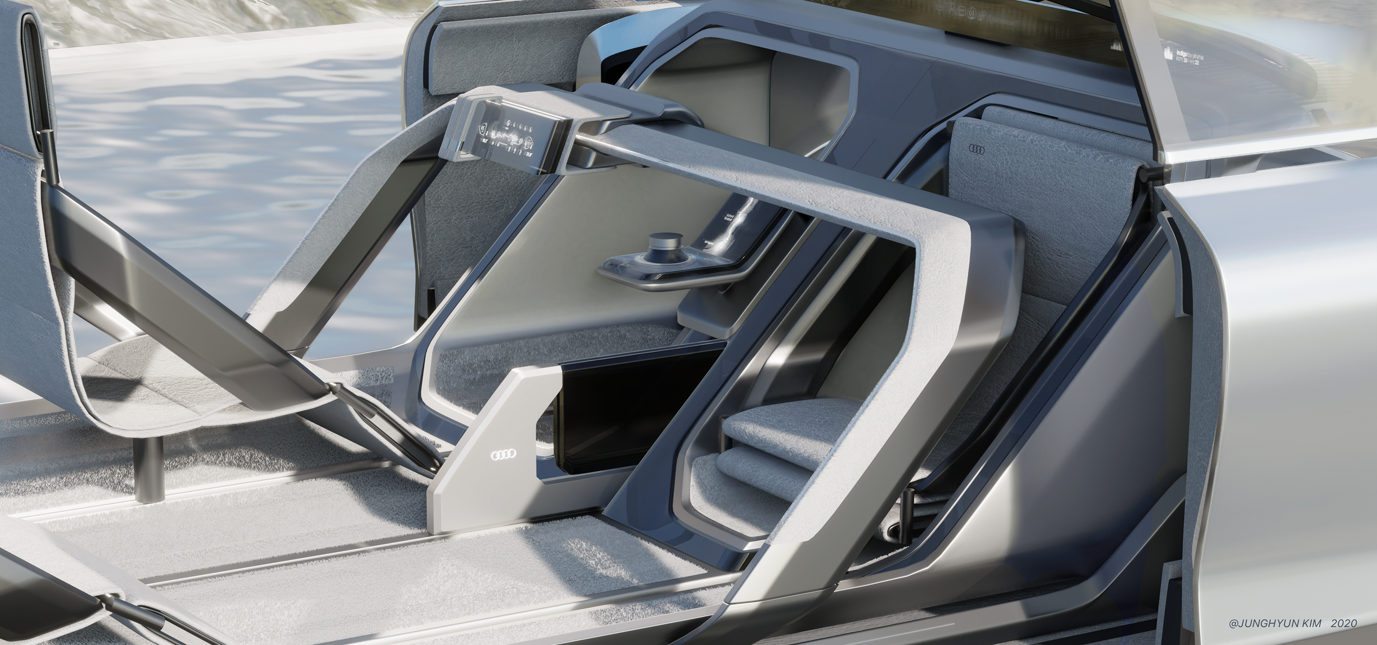 Audi AI，Concept Car，communicate，intelligence，Automobile design，