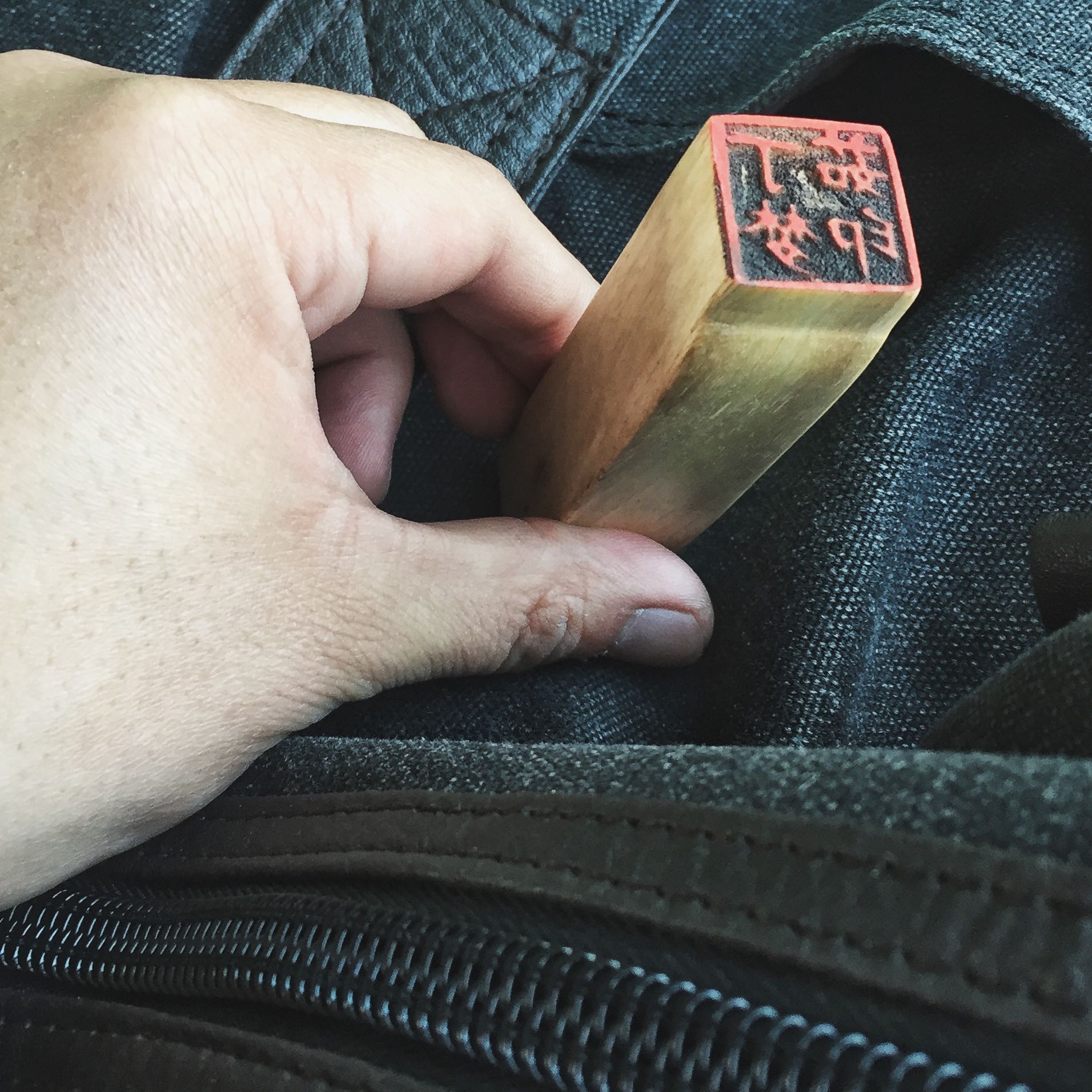 sandalwood，seal，Hand carving，