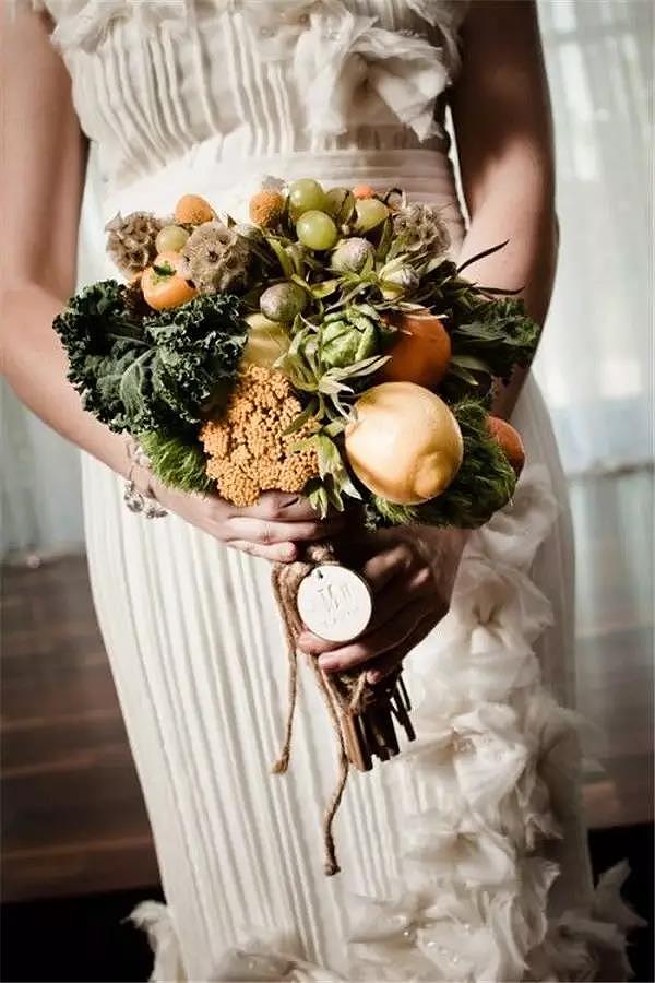 水果，捧花，创意，婚礼，