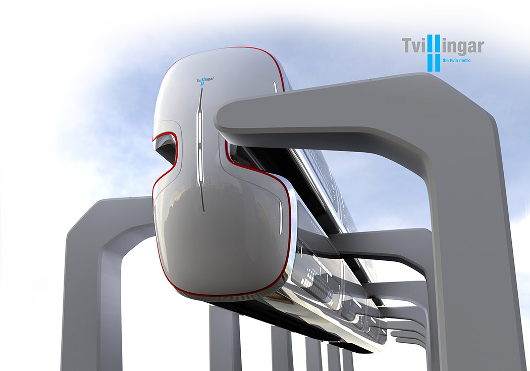 double-deck，magnetic suspension，Public transportation，Light rail，