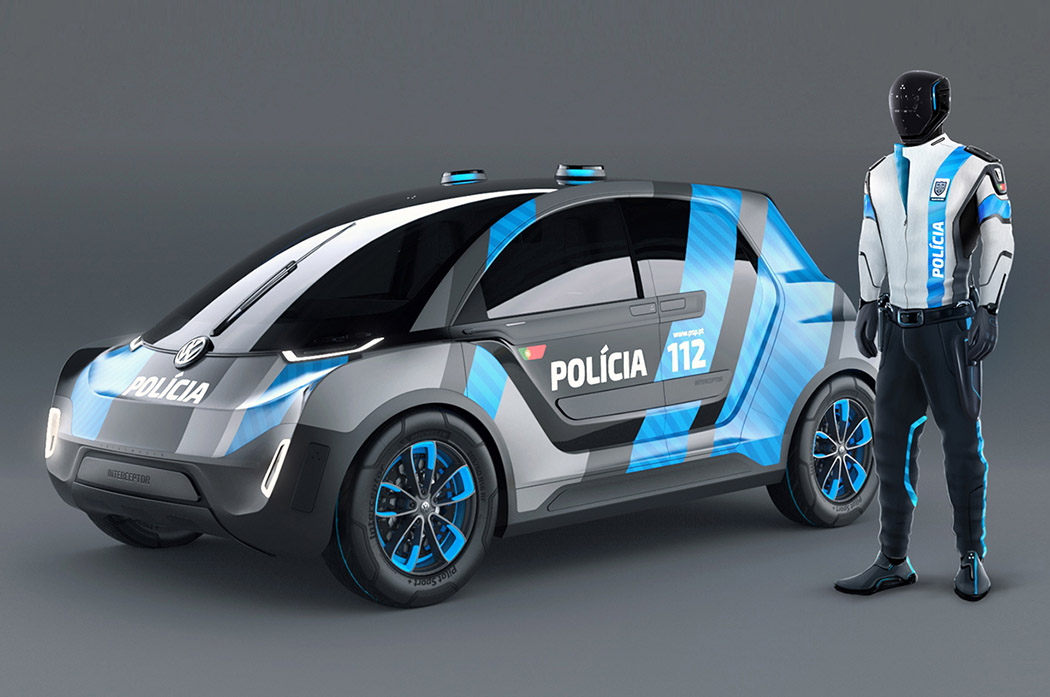police car，high speed，flexible，view，