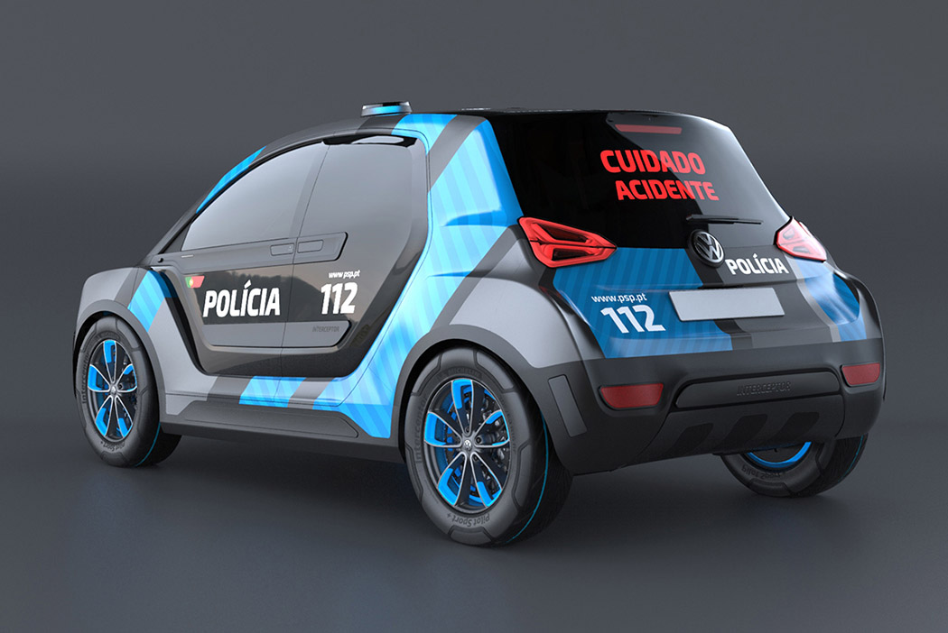 police car，high speed，flexible，view，