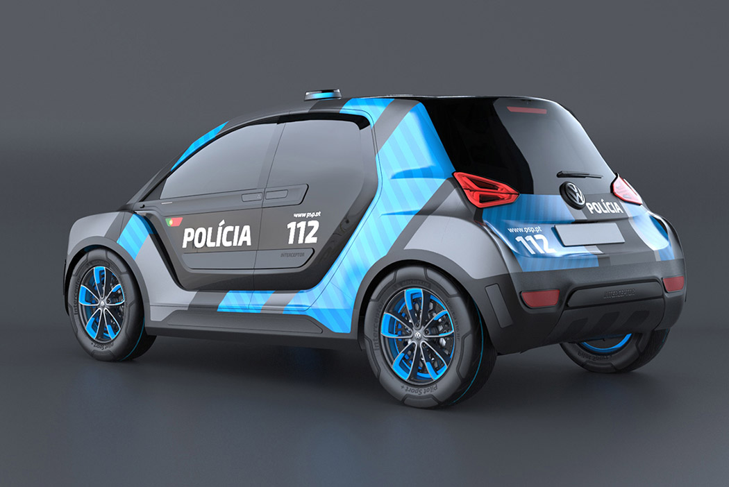 police car，high speed，flexible，view，