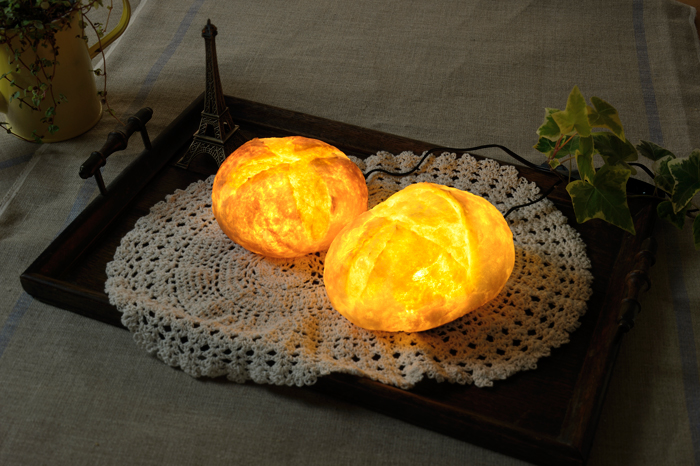 Yukiko Morita，Bread lamp，Japanese designer，LED bulb，