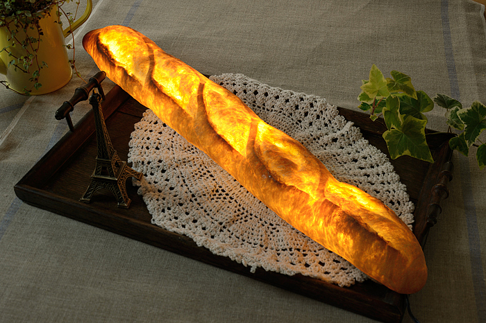 Yukiko Morita，Bread lamp，Japanese designer，LED bulb，
