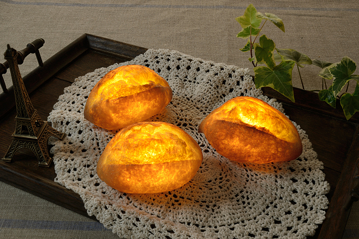 Yukiko Morita，Bread lamp，Japanese designer，LED bulb，