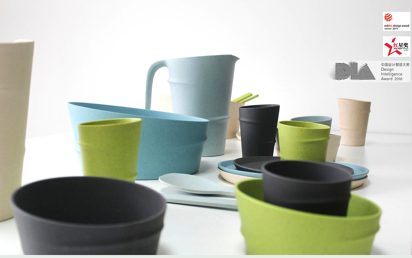 environment protection，Bamboo fiber，tableware，Slub，original，Red dot award，Red Star Award，