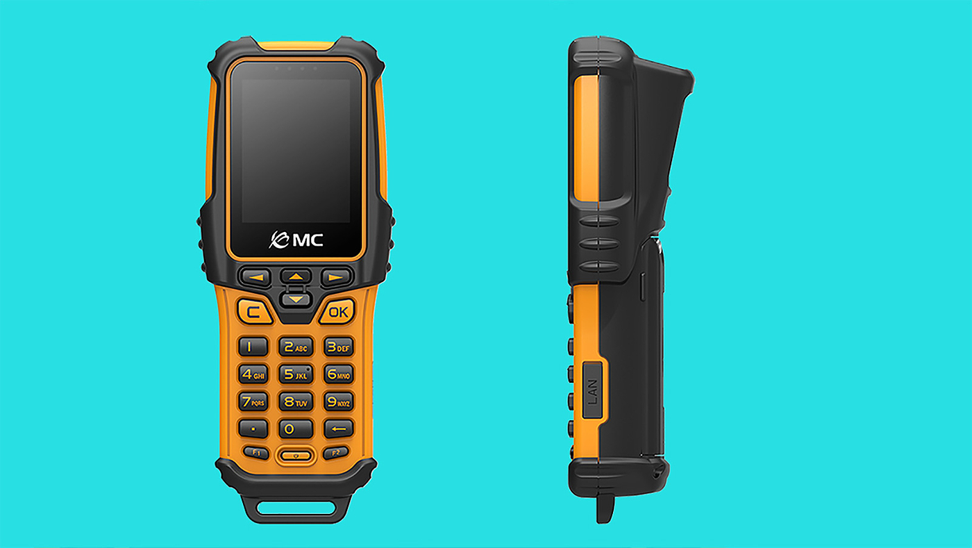 Design of bar code handset，Structural design，product design，