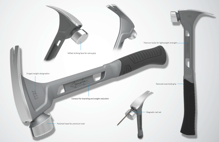 hammer，titanium，structure，lithe，