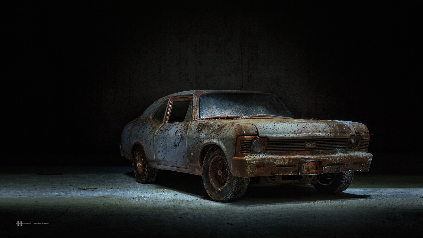 Light Painting ，vehicle，originality，Chevy Nova，