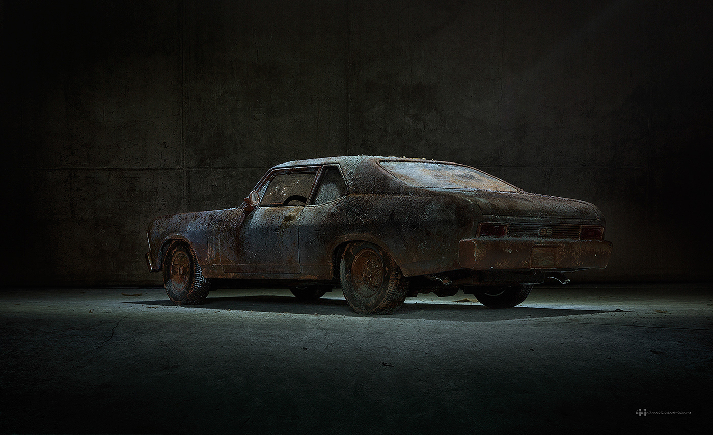 Light Painting ，vehicle，originality，Chevy Nova，