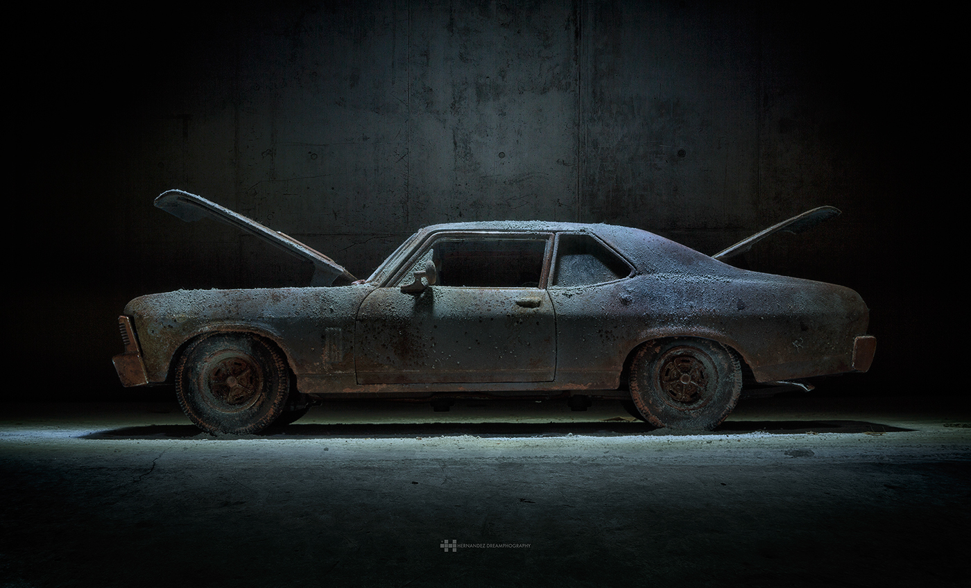 Light Painting ，vehicle，originality，Chevy Nova，