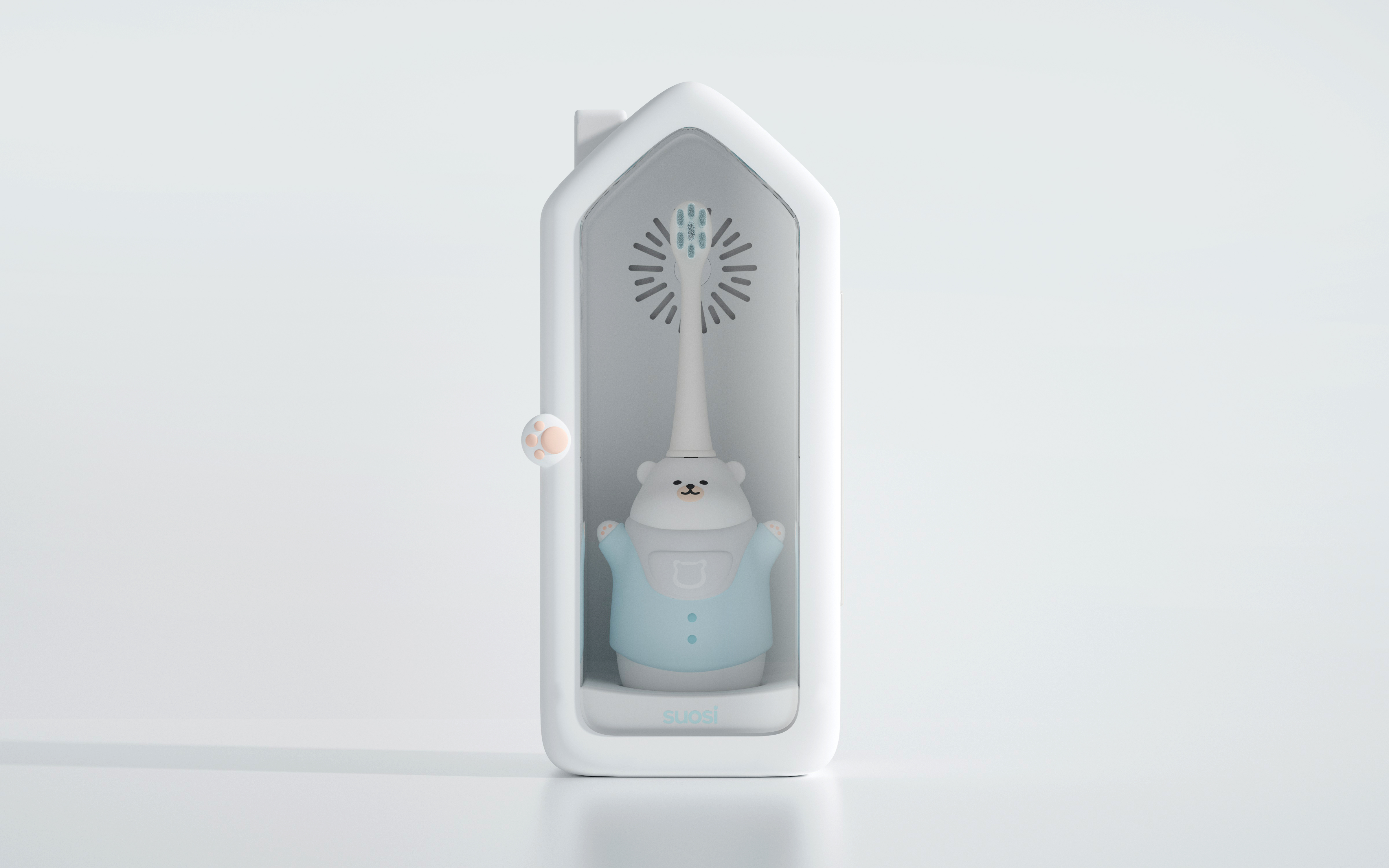 Children's electric toothbrush，Electric toothbrush，Thought design，