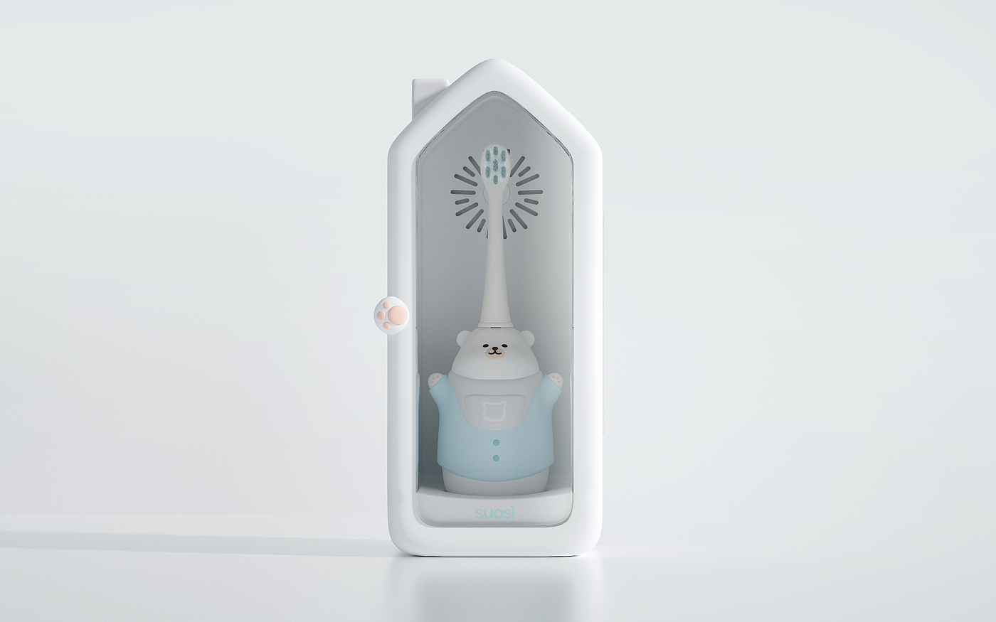 Children's electric toothbrush，Electric toothbrush，Thought design，