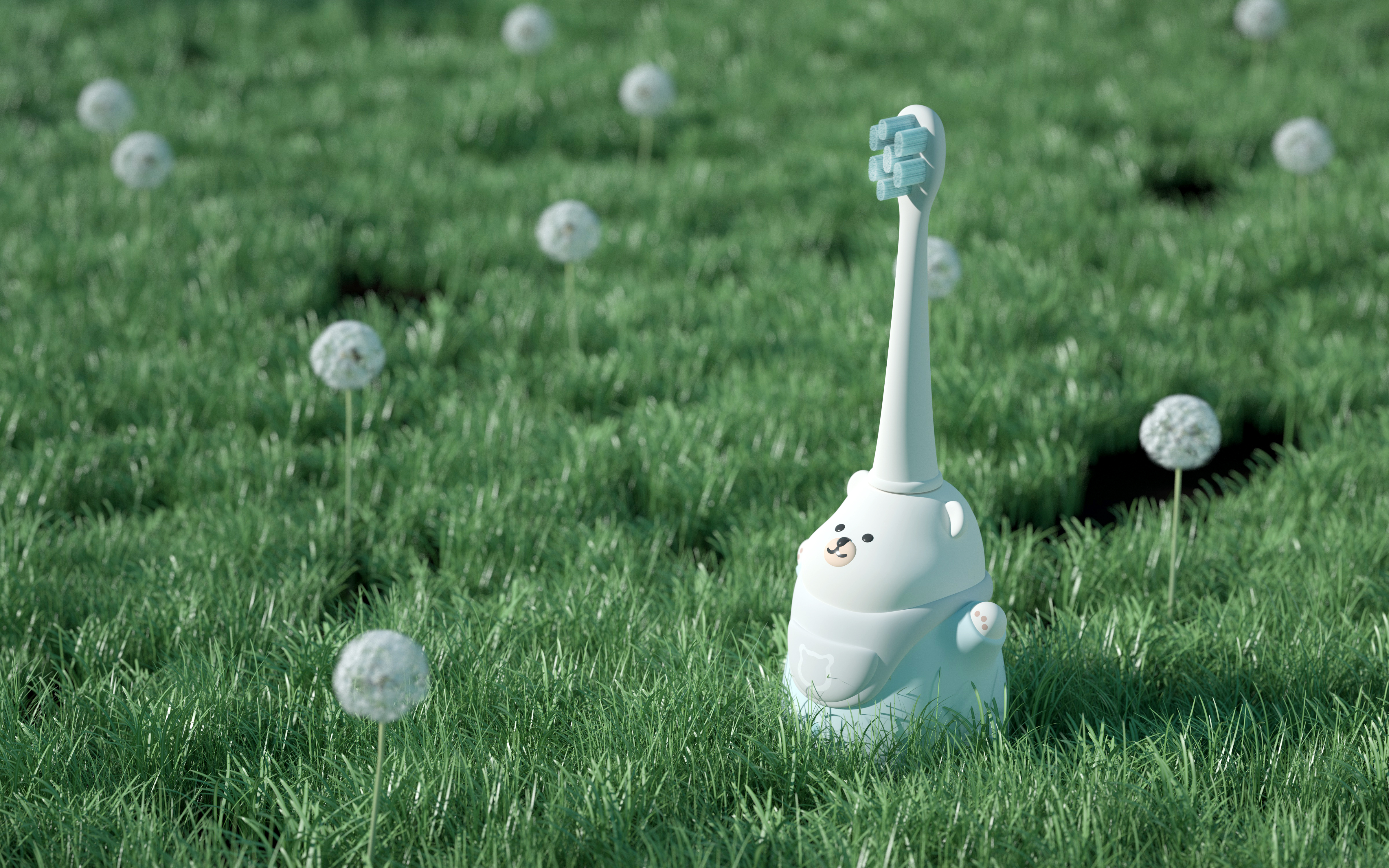 Children's electric toothbrush，Electric toothbrush，Thought design，