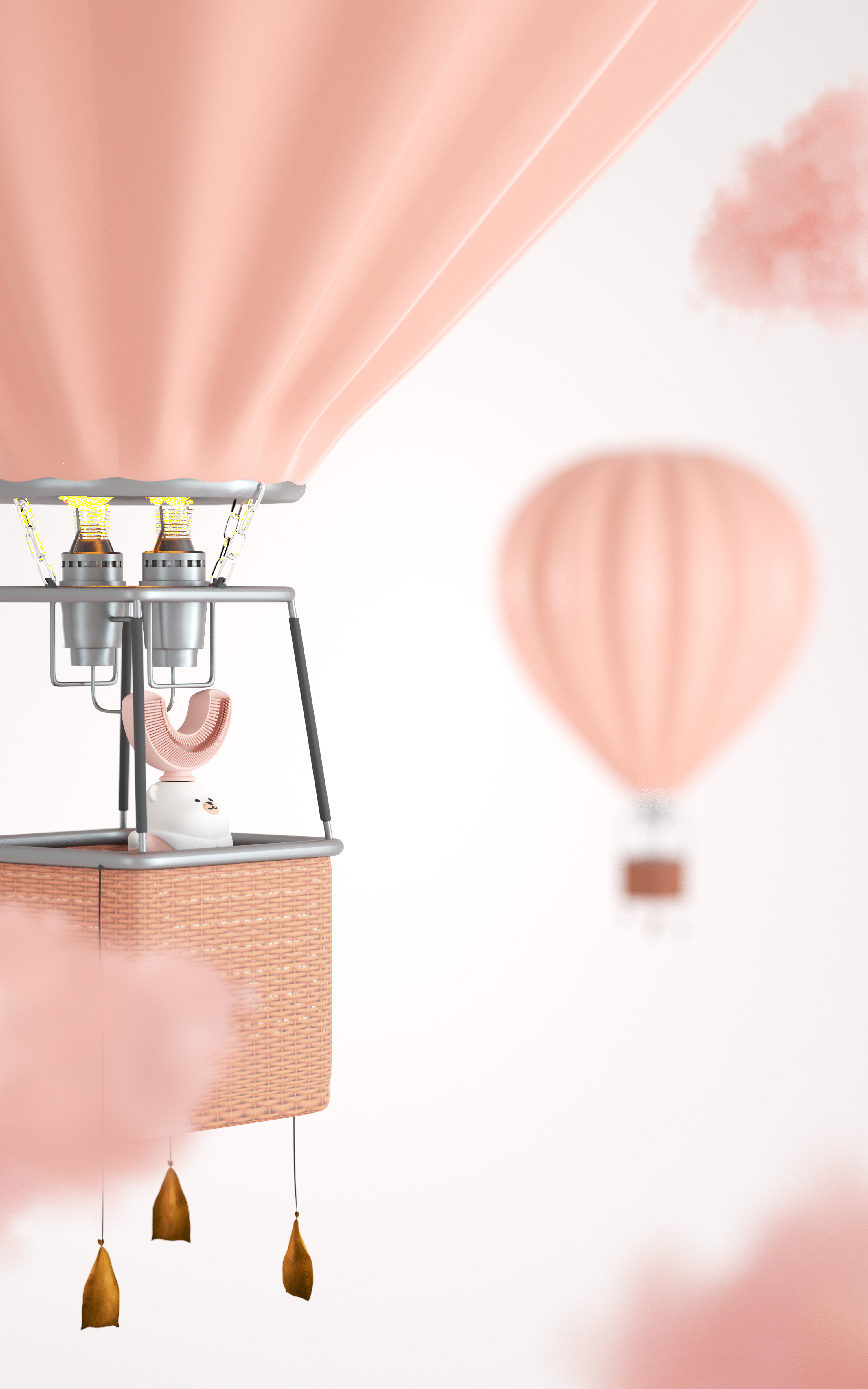 Children's electric toothbrush，Electric toothbrush，Thought design，