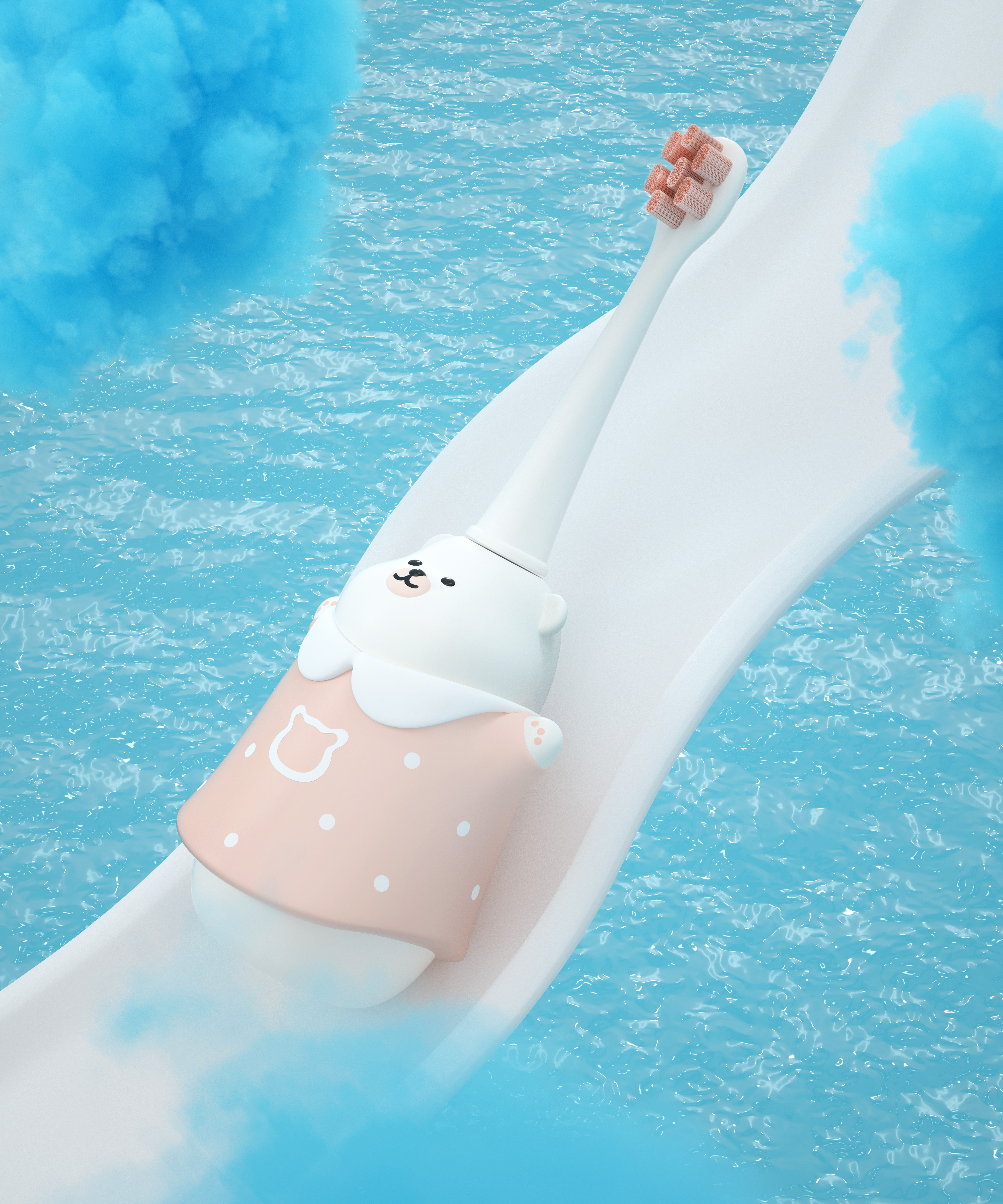 Children's electric toothbrush，Electric toothbrush，Thought design，