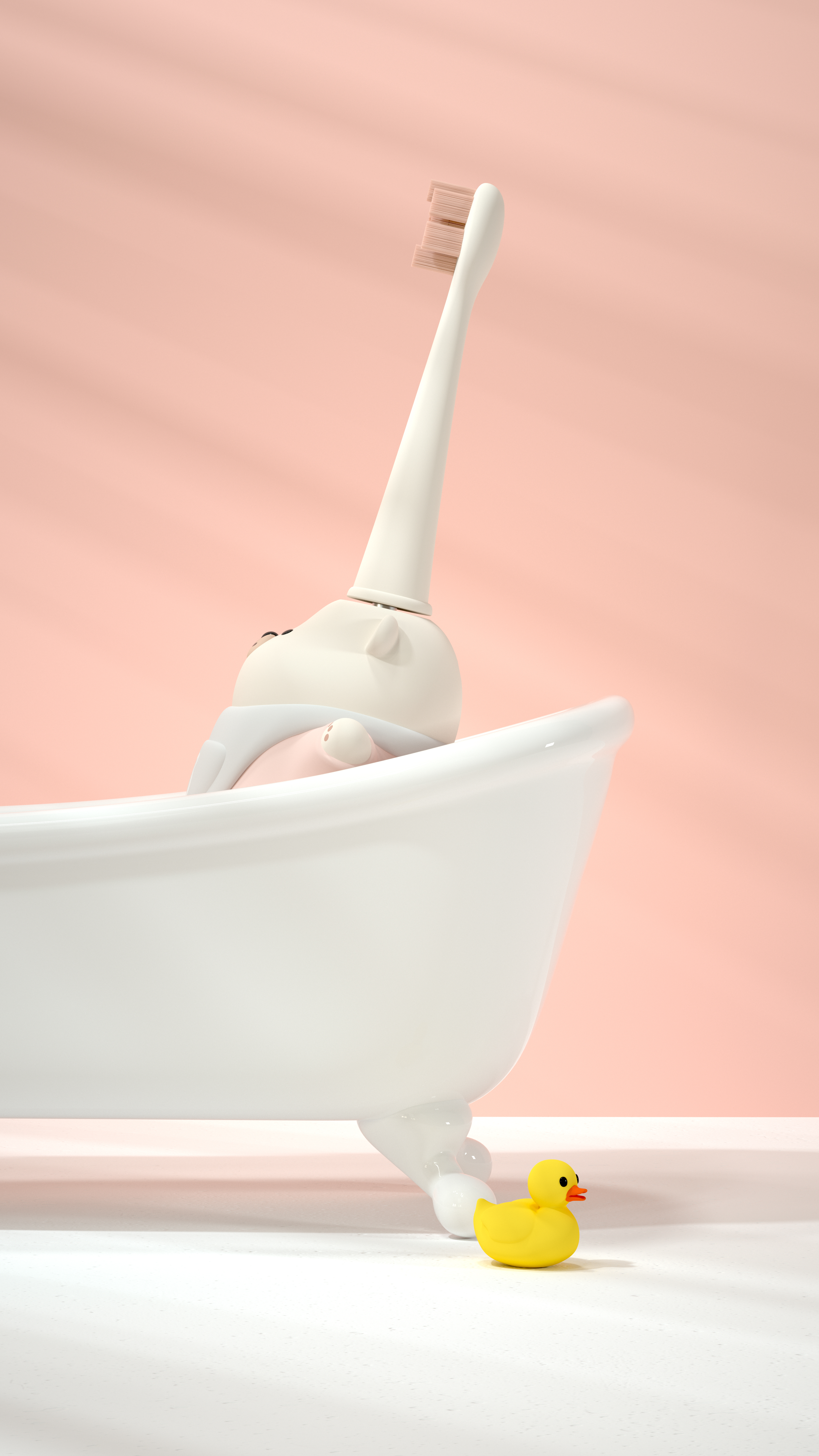 Children's electric toothbrush，Electric toothbrush，Thought design，