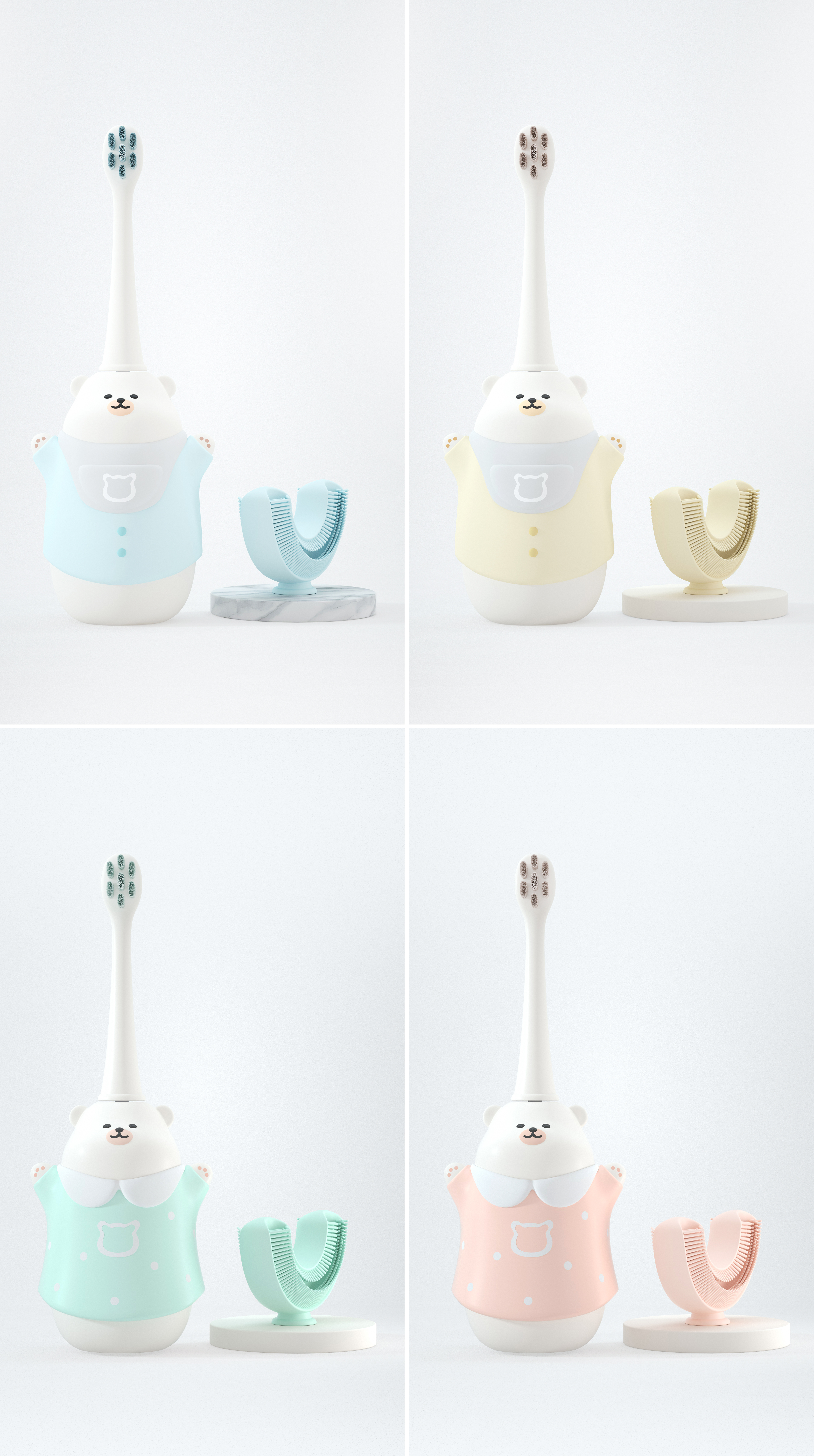 Children's electric toothbrush，Electric toothbrush，Thought design，