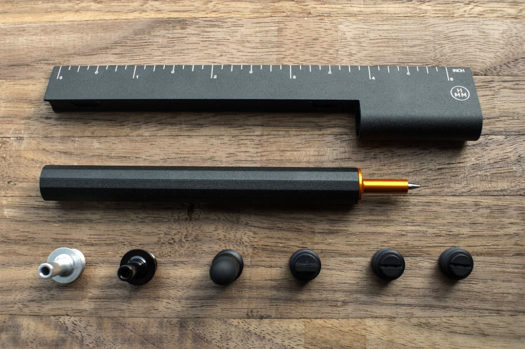 Stationery，ruler，pen，two-in-one，