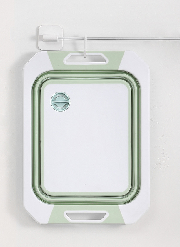 Folding vegetable board drain basket，