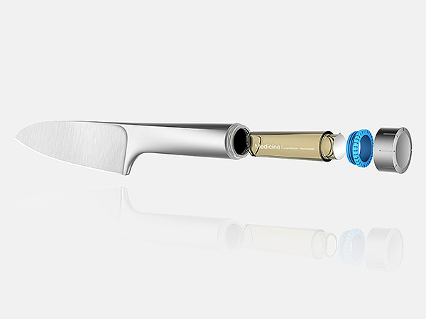 Kitchen knife, stainless steel, emergency treatment, medicine，