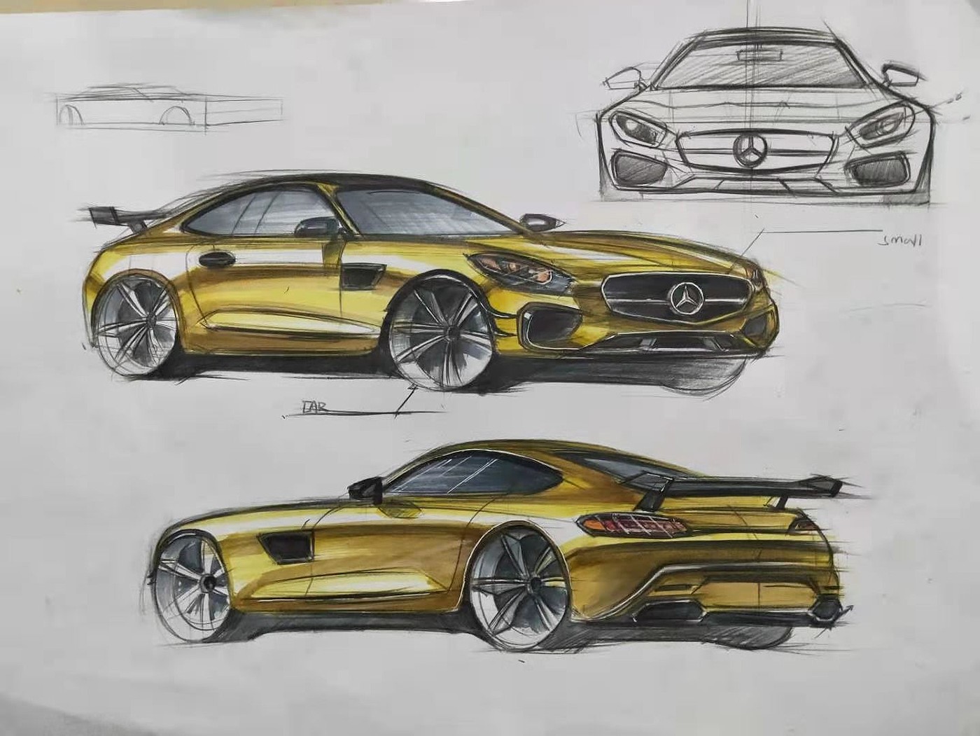 Hand drawn，