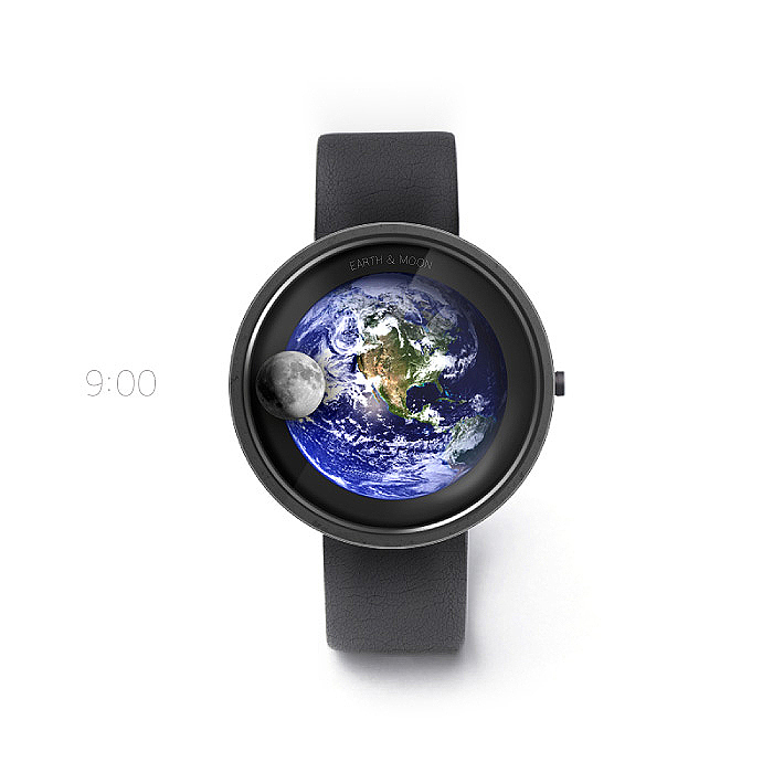 手表，月亮，地球，Alexander Sorok，
