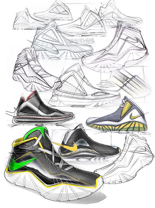 运动鞋·概念·手绘·集合，