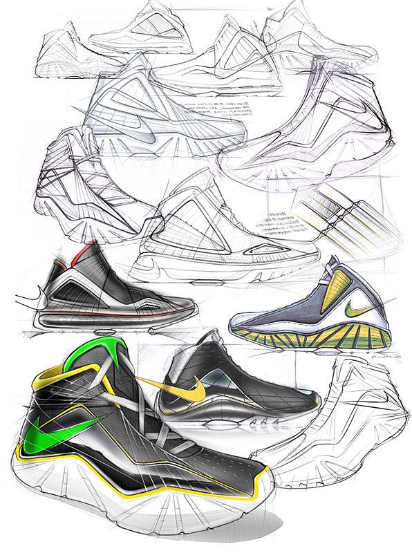 Sneakers · concept · hand drawing · collection，