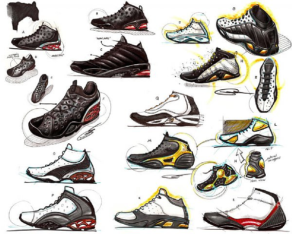 Sneakers · concept · hand drawing · collection，