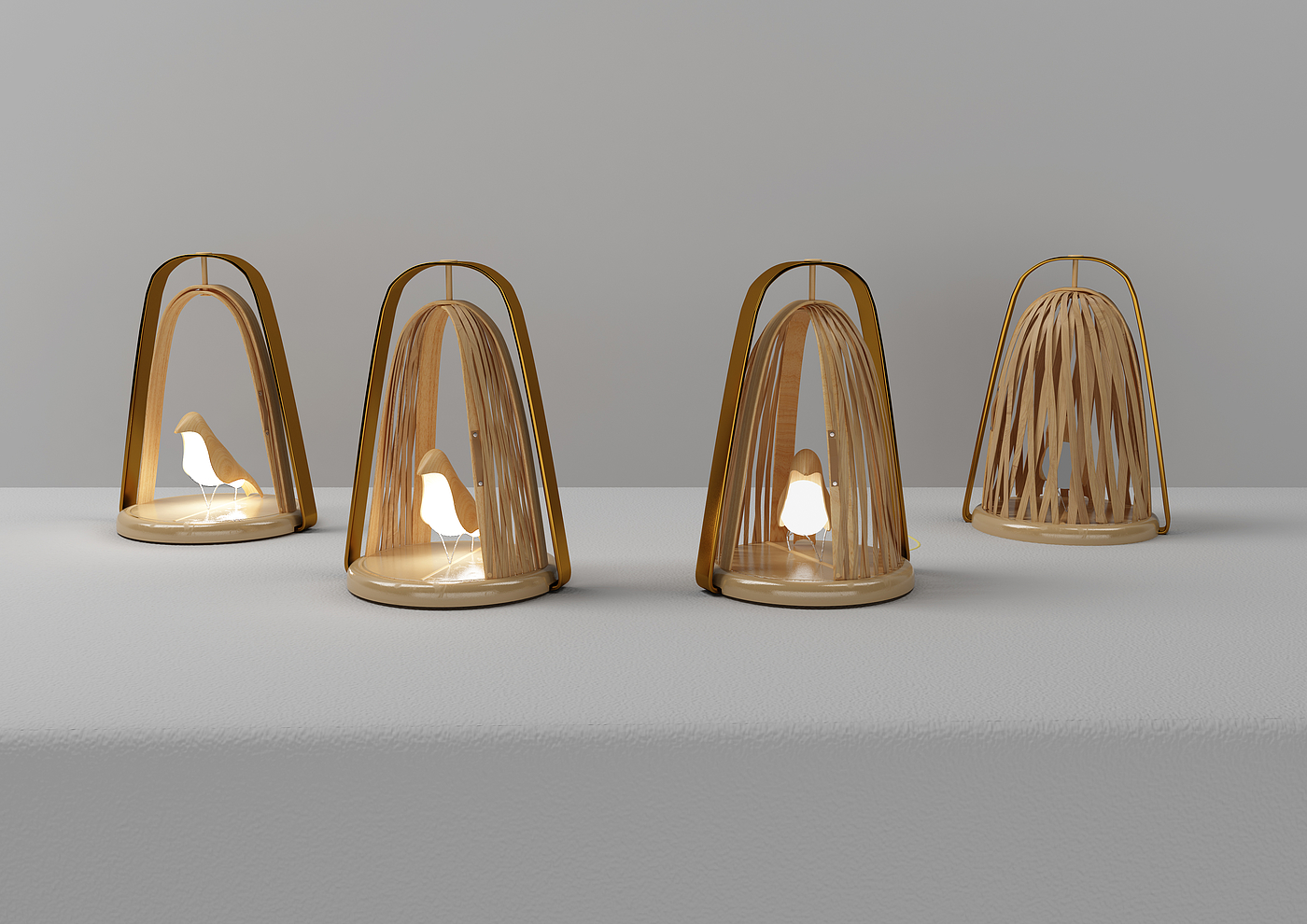 lamp，bamboo，