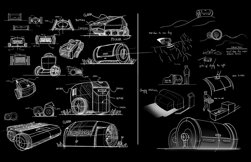 Golf Course，position sensor，Ball picking robot，fully automatic，