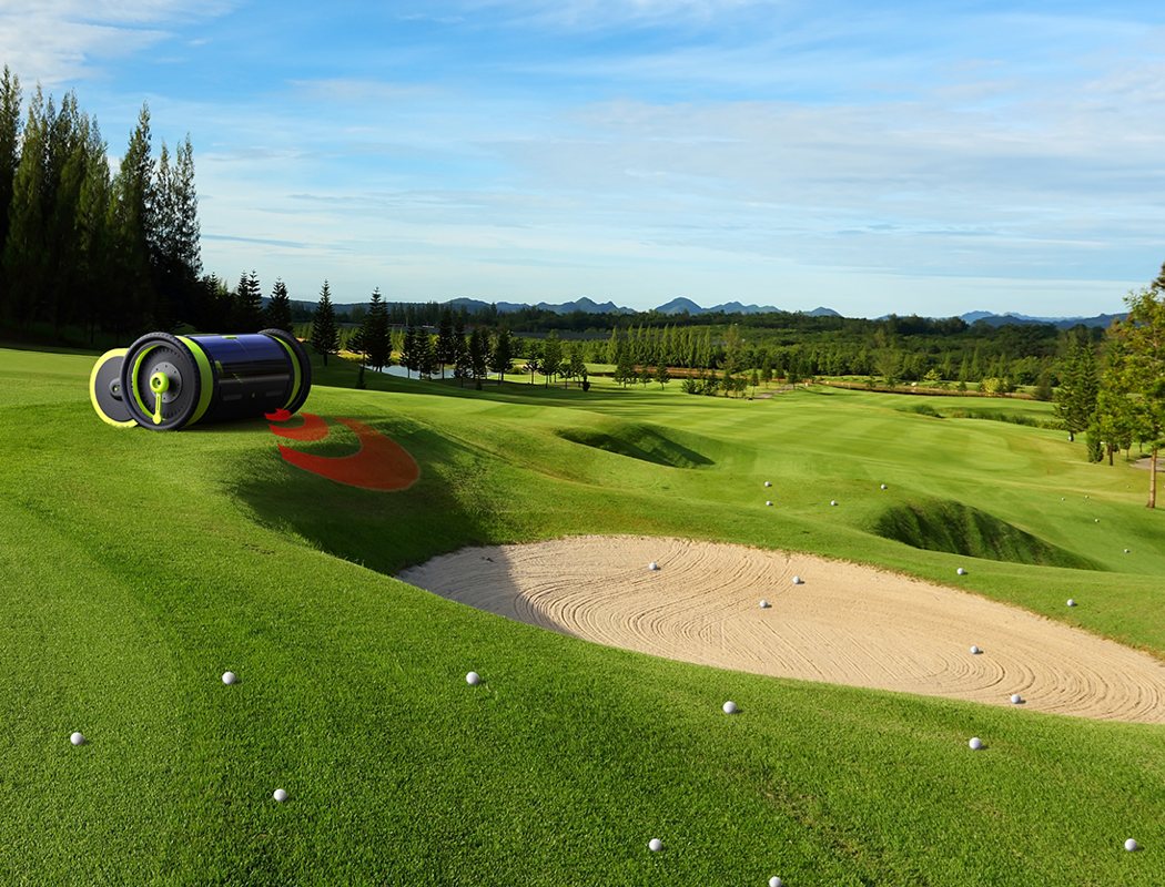 Golf Course，position sensor，Ball picking robot，fully automatic，