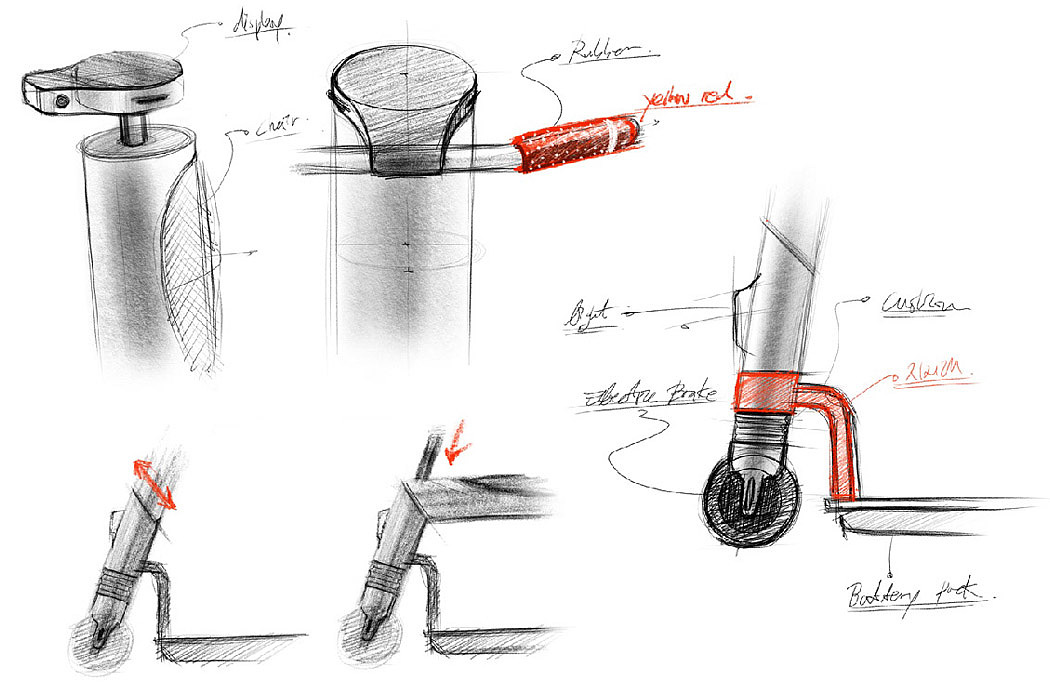 Scooter，fingerprint identification，Adjustable，