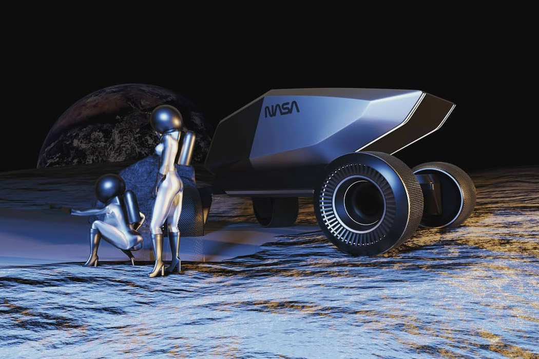 Tesla，Moon，racing，tyre，