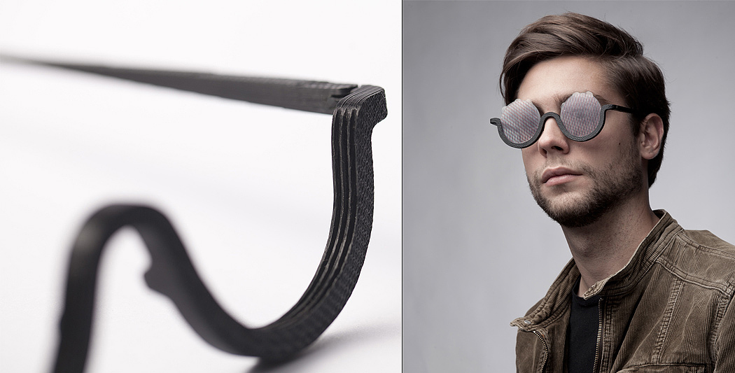 glasses，originality，3D printing，Mosaic，