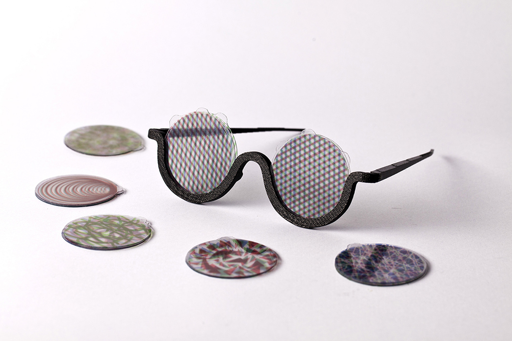 glasses，originality，3D printing，Mosaic，
