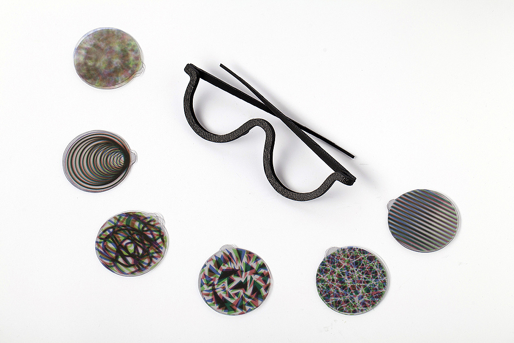 glasses，originality，3D printing，Mosaic，