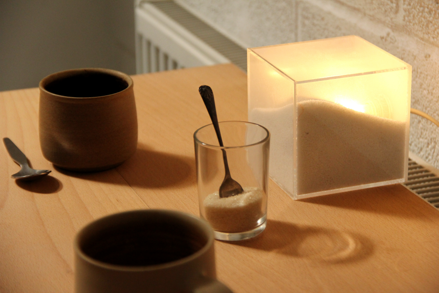 Marble，powder，originality，Abandon，Desk lamp，