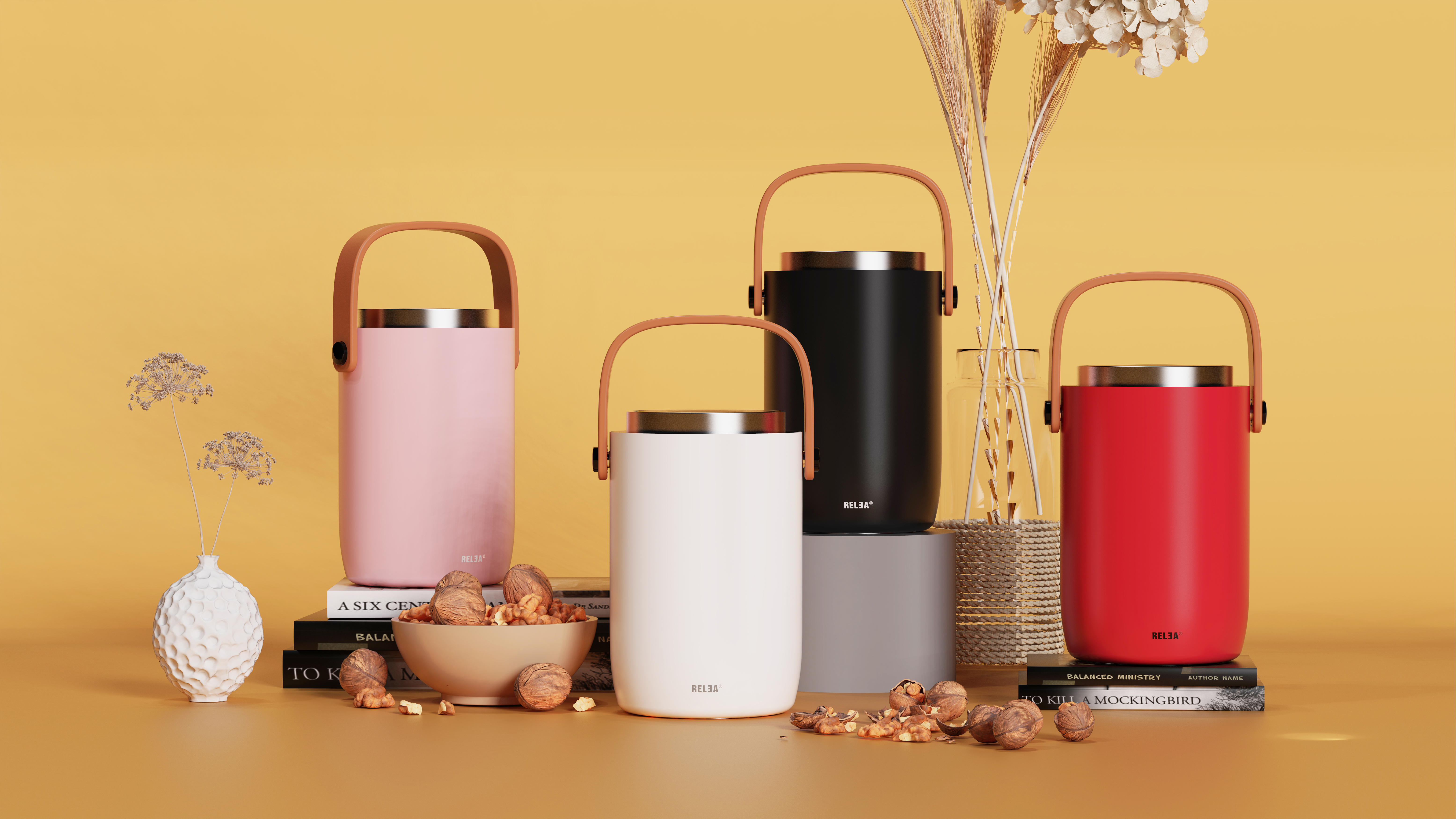 Thermal insulation lunch box，female sex，lunch，Portable lunch box，Heat insulation barrel，