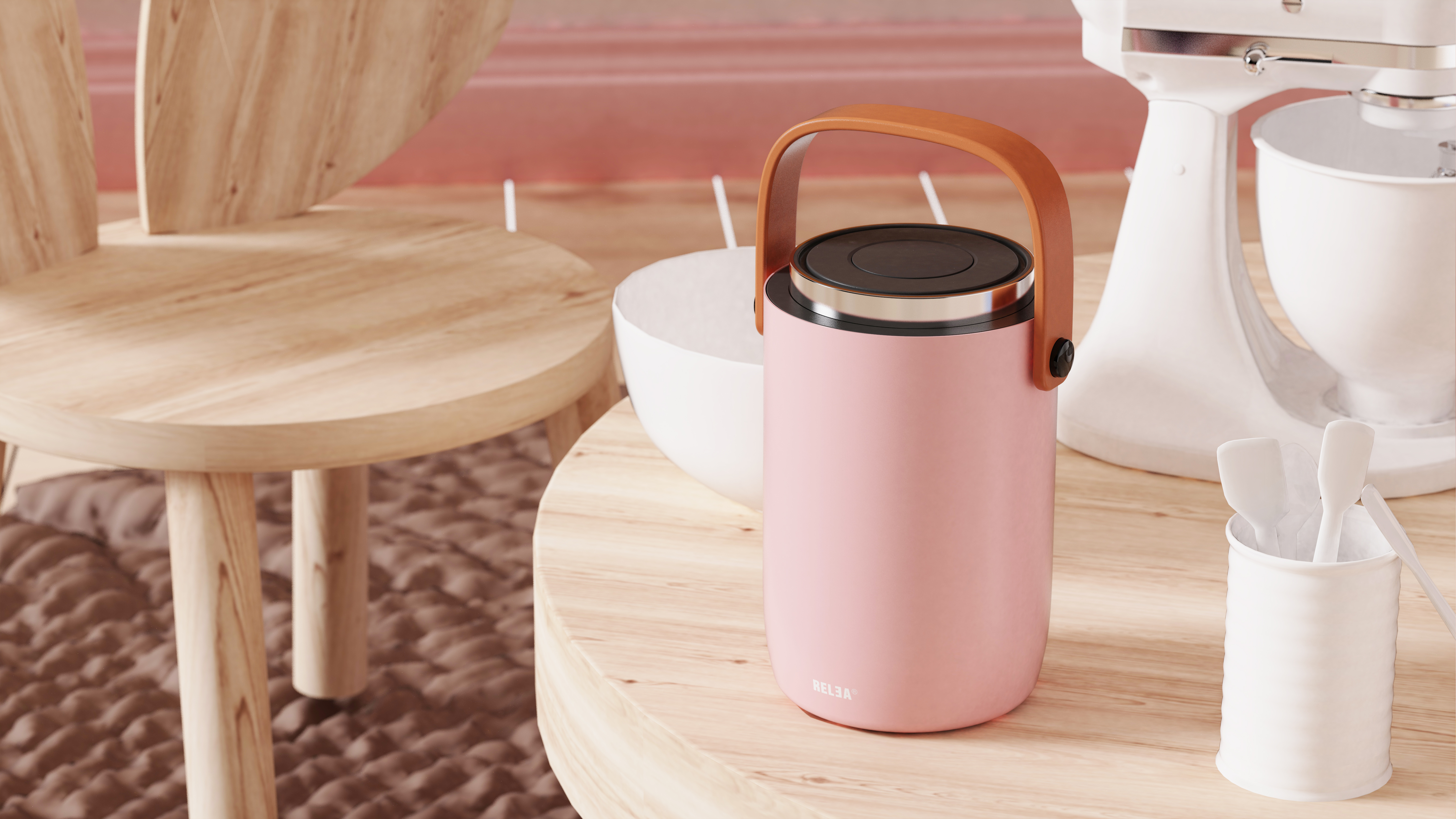 Thermal insulation lunch box，female sex，lunch，Portable lunch box，Heat insulation barrel，