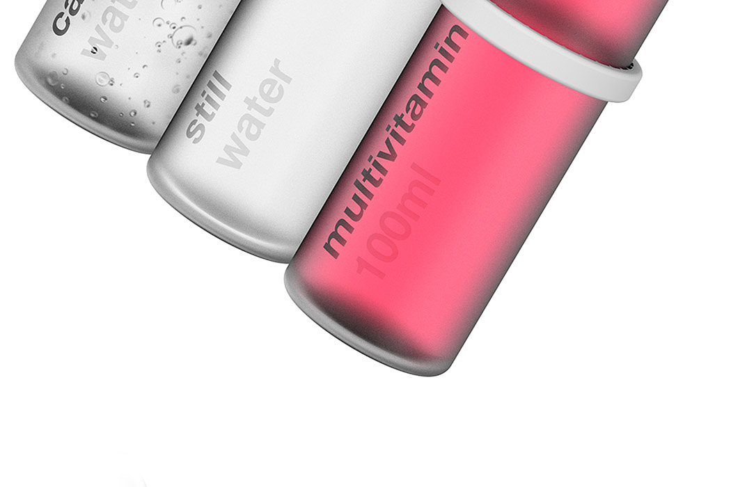 Space，Recyclable，Ultralight material，Water bottle，concept，